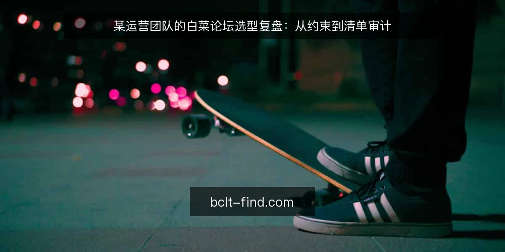 某运营团队的白菜论坛选型复盘：从约束到清单审计 — 为什么现在需要审计白菜论坛 配图