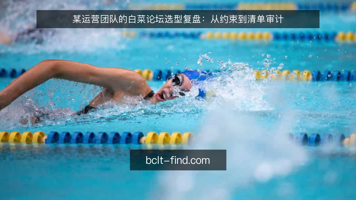 某运营团队的白菜论坛选型复盘：从约束到清单审计